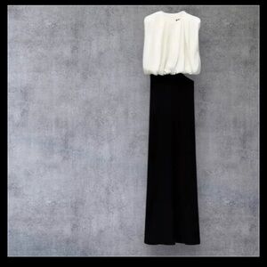 Zara Greek midi cut out dress NWT small